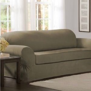 Sofa loveseat cover, sage